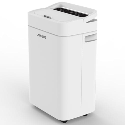 AIRPLUS 4500 Sq. Ft Dehumidifier for Basement, 70 Pints Dehumidifiers for Home with Drain Hose, Continuous Drainage, Intelligent Humidistat, Multifunctional Dehumidifier for bathroom, bedroom
