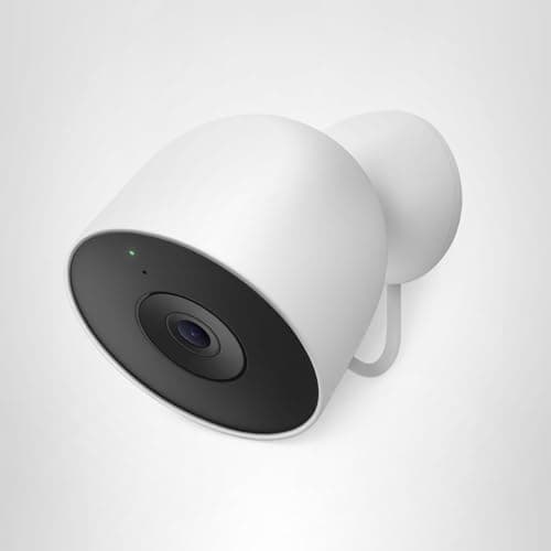 Google Nest Cam Outdoor (Wired, 2nd Gen) - Security Camera with 2K Video and Gemini, Night Vision, 2-Way Audio - Works with Google Home - 2025 Model - Snow 13