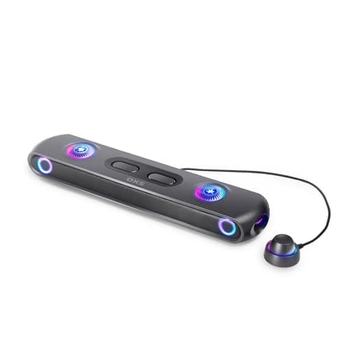 OXS Thunder Pro Gaming Soundbar with 5.1.2 Dolby Atmos Surround Sound System, Built-in Woofer, Bluetooth Multi-Connection, 3 Pro Gamer Modes, Sleek Toggle Design, for Pcs and Gaming Consoles