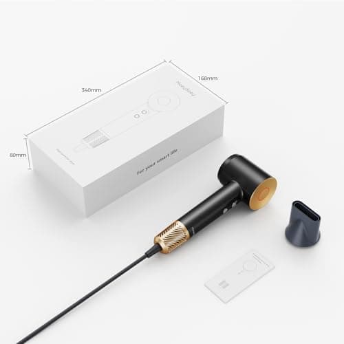 Infrared Hair Dryer - 160000 RPM Quiet lonic Blow Dryer for Women, with Frizz Control & No Heat Damage, Red Light & Negative Ions, Fast Drying, for All Hair Types 8