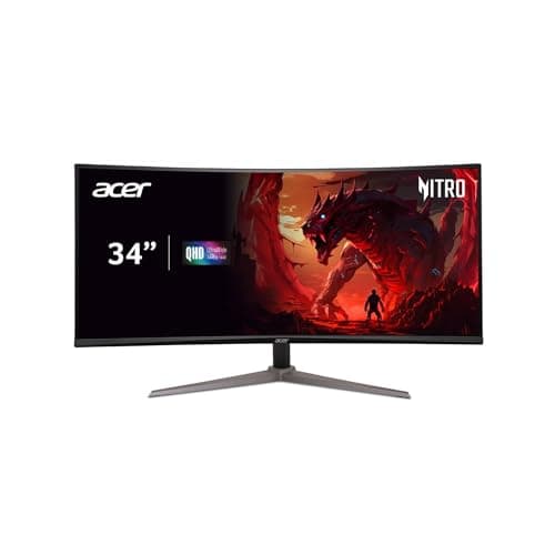 Acer ED340CU 34-inch UW-QHD VA Gaming Monitor 180Hz 3440x1440 with 1ms Response Time (Renewed)