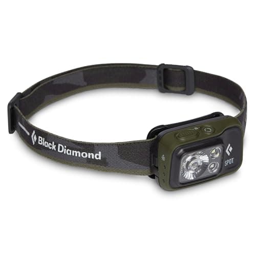 BLACK DIAMOND Spot 400 Headlamp | 400 Lumens Brightness, Dimmable | Waterproof & Durable | 3X AAA Battery Operated (Included) | Dark Olive