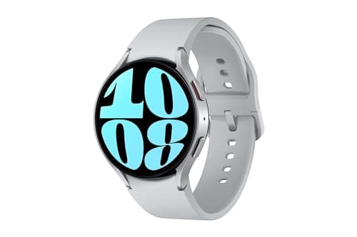Samsung Galaxy Watch 6 44mm Bluetooth Smartwatch, Fitness Tracker, Personalized HR Zones, Advanced Sleep Coaching, Heart Monitor, BIA Sensor for Health Wellness Insights, Big Screen, US Version Silver
