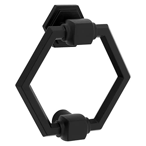 National Hardware N336-706 Powell Door Knocker, 4", Matte Black