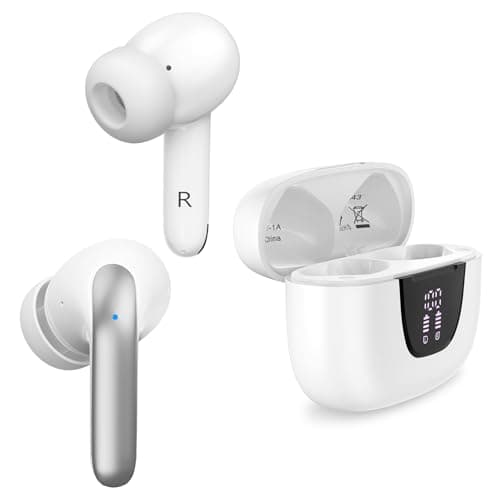 Ear bud Bluetooth 5.3 Wireless Earbuds ear phone with mic Noise Cancelling Waterproof Earphones blue tooth Headphones for iPhone Android ear phones 60H Playtime &Charging Case, Hi-Fi Stereo Bass