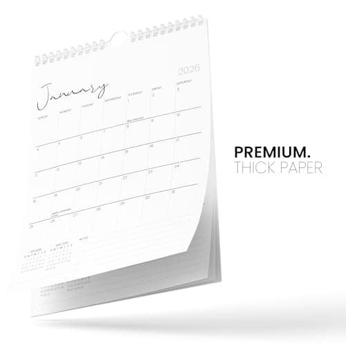 Karto Wall Calendar 2025 - Vertical 8.5x11 inch Runs Until June 2026 - Boost Your Productivity and Easy Planning with the Aesthetic Monthly Calendar - Cursive 5