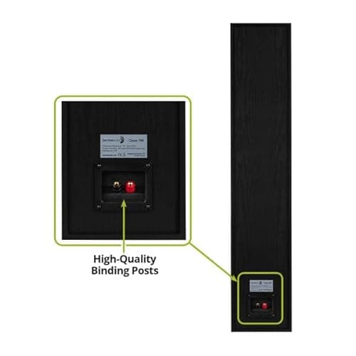 Dayton Audio Classic T65 Floor-Standing Tower Speaker Pair (Black) 6