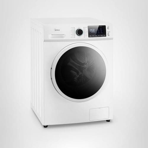Midea 24 Inch All-in-One Front Load Washer Dryer Combo, 2.7 Cu.ft 26lbs Ventless Full-Automatic Washing Machine with Steam Care, Overnight Dry, 1400 RPM 16 Wash Cycles, White 11
