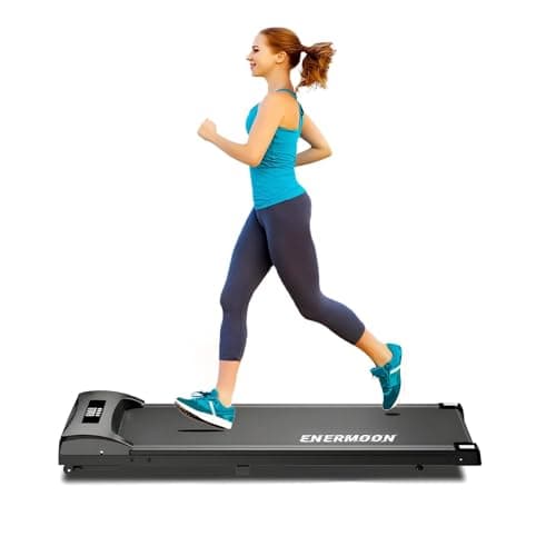 Under Desk Treadmill, Mini Walking Pad with Remote Control & LED Display, Compact Walking Pad with 265 lbs Weight Capacity, Mini Portable Treadmill, for Apartment & Home