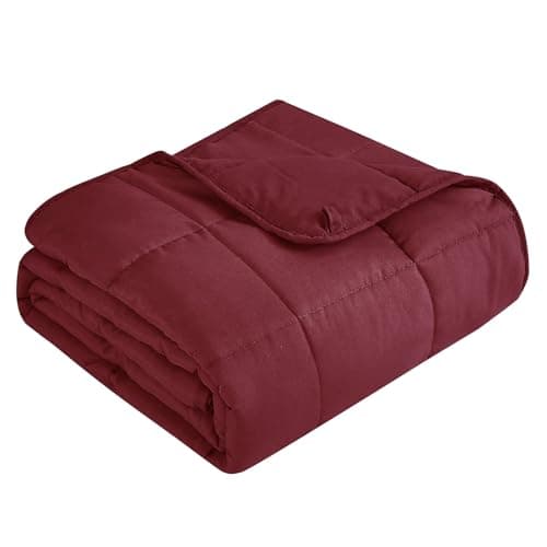 Topcee Weighted Blanket for Adults (15 lbs, 60" x 80") Queen Size Soft Cooling Heavy Blanket Sleeping, Apply to 130-160 lbs Body, Thick Breathable Blanket with Glass Bead, Easy Care