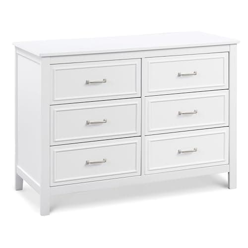 Davinci Charlie 6-Drawer Double Dresser in White