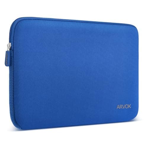 Arvok 11 11.6 12 Inch Laptop Sleeve Case for MacBook Air 12, Water-Resistant Neoprene Notebook Computer Tablet Sleeve, Carrying Bag Cover for Chromebook/HP/Dell/Lenovo/Asus/Acer, Dark Blue
