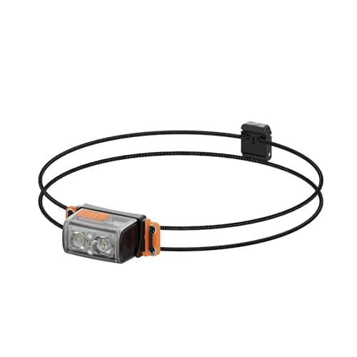 FLEXTAILGEAR 1-600 Lumen Ultra Bright Lightweight Headlamp, USB-C Rechargeable Outdoor Headlamp with White Red Light, Adjustable Headband for Camping, Back Packing, Hiking, Fishing