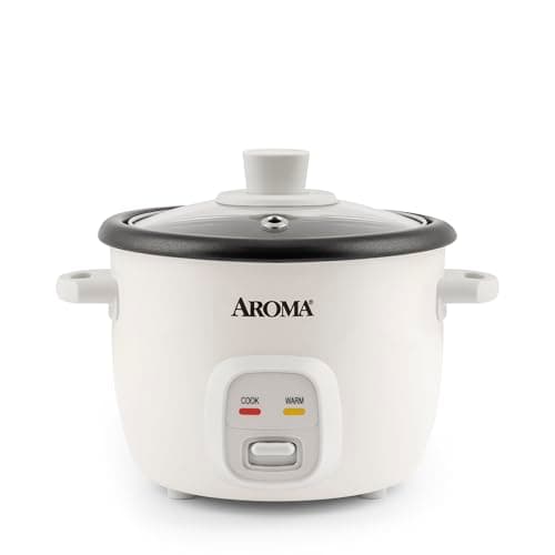 Aroma Housewares 4-Cups (Cooked) / 1Qt. Rice & Grain Cooker (ARC-302NG), White