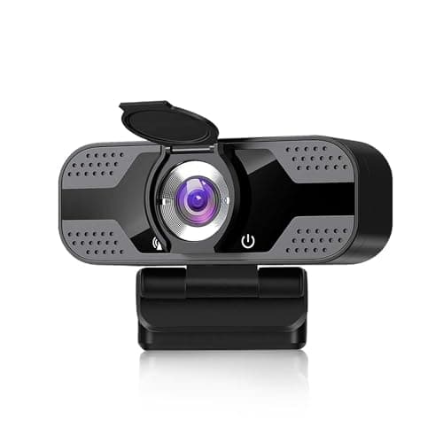 Jinpei 2K QHD Webcam with Privacy Cover, Microphone, Web Computer Camera, Plug and Play,for Zoom/Skype/Teams, Conferencing and Video Calling JW-05B(2K)