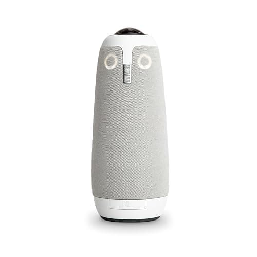 Owl Labs Meeting Owl 3 - 360° 1080p HD Conference Room Camera, AI-Driven Speaker-Tracking, 18-Foot Mic Pickup - Certified for Microsoft Teams - Works with Zoom, Google Meet - Plug & Play Setup