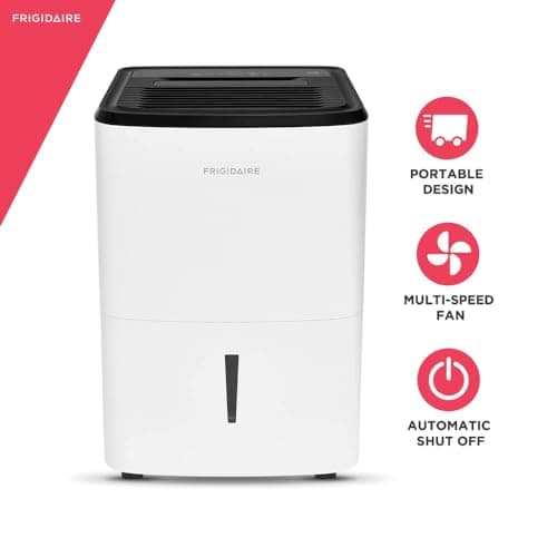 Frigidaire 35 Pint Dehumidifier, 3,000 Square Foot Coverage, 1.7 Gallon Bucket Capacity, Continuous Drain Option 10