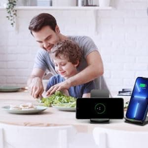 Wireless Charger [2 Pack],15W Fast Wireless Charging Stand,Wireless Charger Compatible with iPhone 15/15 Plus/15 Pro Max/14/13/12 /11Pro Max/XR/XS/X/8 Plus,Galaxy S23/S22/S21/S20 Note 20/10,Google,etc 8