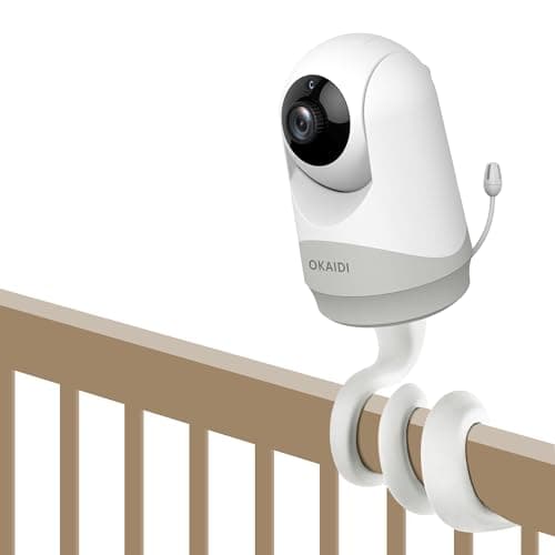 OKAIDI Baby Monitor Mount for OD8052/OD8051/OD8060/OD8050, Universal Baby Camera Holder, Baby Monitor Mount Camera Shelf, Baby Camera Stand, Baby Monitors Holder for Crib, Without Tools or Wall Damage
