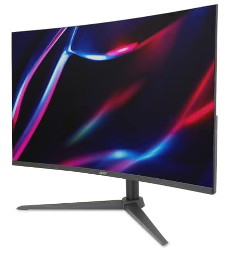 acer Nitro 31.5 Inch WQHD 2560 x 1440 1500R Curved PC Gaming Monitor | AMD FreeSync | Up to 180Hz Refresh | 1ms VRB | Speakers | One Display Port 1.4 & Two HDMI 2.0 | XZ320QU S3bmiiphx 9
