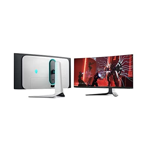 Alienware AW3423DW Curved Gaming Monitor 34.18 inch Quantom Dot-OLED 1800R Display, 3440x1440 Pixels at 175Hz, True 0.1ms Gray-to-Gray, 1M:1 Contrast Ratio, 1.07 Billions Colors - Lunar Light 14