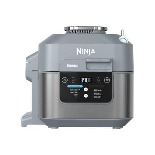 Ninja Speedi Rapid Cooker & Air Fryer, 6-Qt Capacity, 10-in-1 Functions to Steam, Bake, Roast, Sear, Sauté, Slow Cook, Sous Vide & More, 15-Minute Speedi Meals All In One Pot, Sea Salt Gray (Renewed)