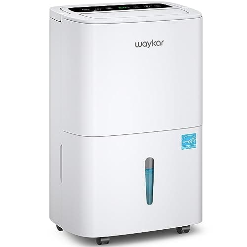 Waykar Max 80 Pint/D(Standard 62Pint/D) Energy Star Home Dehumidifier for Spaces up to 5,000 Sq. Ft, Ideal for Basement, Bathroom and Large Room with Drain Hose, Portable, Auto Defrost and Self-Drying