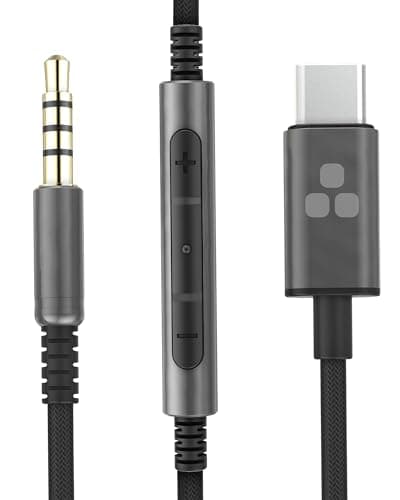 ENCASED USB-C Over Ear Headphones Wired (V200 Pro) Closed Back Studio DJ Monitor Earphones, USB Type-C Connector with Mic, Volume Remote (50mm Neodymium Drivers) 5