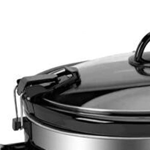 Complete Cuisine CC-SL-6100-LL-SS 6-Quart Oval Slow Cooker with Locking Lid and Stainless-Steel Exterior 7