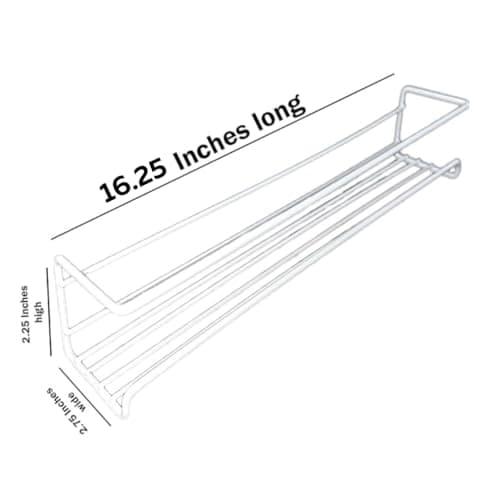 Evelots Over the Door Pantry Spice Rack Organizer -6 Tier -Holds up to 54 Spices- Adjustable Metal Baskets for Kitchen, Bathroom Storage & Organization (White) No Tool Easy Install 7