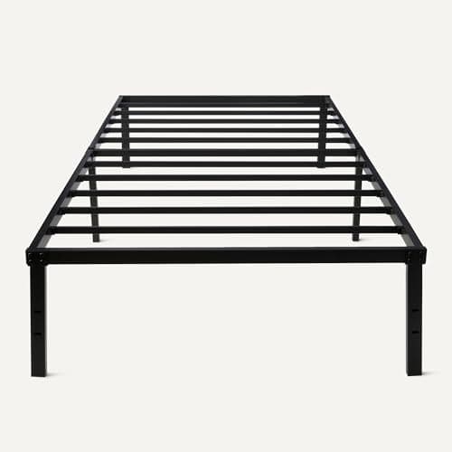 Amazon Basics Metal Bed Frame, Non-Foldable Platform Bed, Easy Assembly, Twin, 39W x 75L x 14H in, Black 5