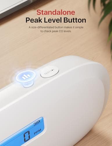 X-Sense Carbon Monoxide Detector, Replaceable Battery Powered CO Alarm with Digital Display, Portable Carbon Monoxide Detector for Travel, XC0C-SR, 1-Pack 5