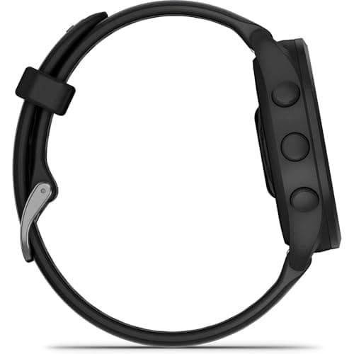 Garmin 010-02863-30 Forerunner 165 Music Smart Sport Watch, Black + Slate Gray | Official USA Partner Model | Bundle with Deco Essentials Exclusive 26 Month CPS Enhanced Protection Pack 7