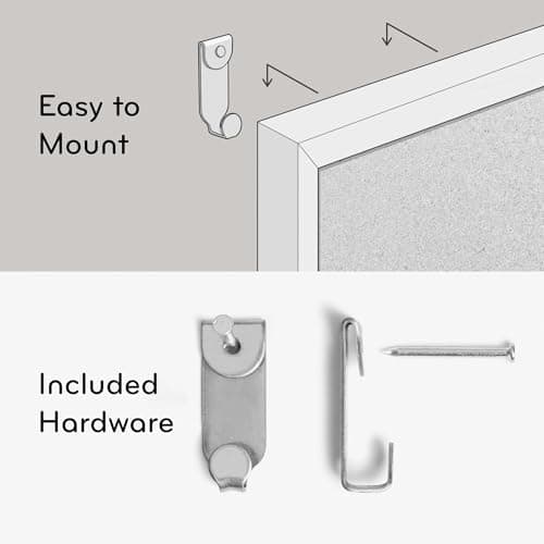 U Brands Cork Bulletin Board, 18" x 24" Inches, Light Birch Wood Frame (265U00-01) 5