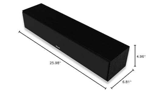 Klipsch Reference Next-Generation R-30C Horn-Loaded Center Channel Speakers for Crystal-Clear Home Theater Dialogue in Black 9