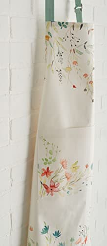 Maison d' Hermine Apron for women with Pocket 100% Cotton 27.50"x31.50" 1 Piece Adjustable Neck Strap & long ties Apron Men, Chef, Wedding, Cooking, Gardening, Server Spring/Summer (Colmar) 9