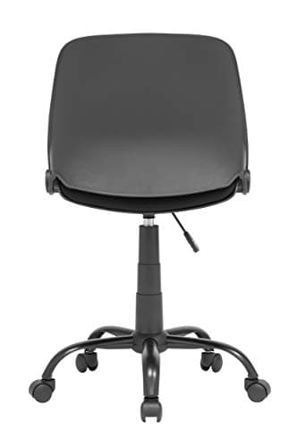 Calico Designs Back, Modern, Swivel, Office Contoured Folding Task Chair, Black/Black, 22"W x 22"D x 37.5" 7