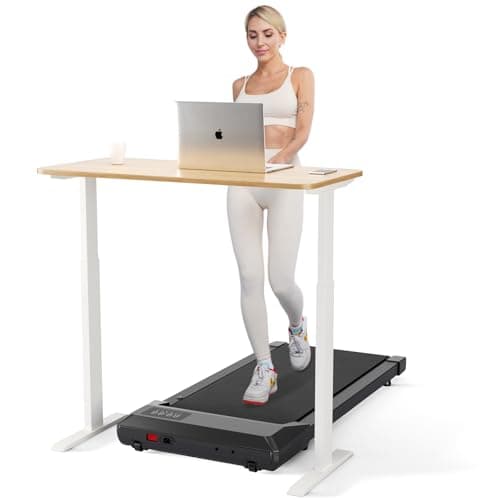 Superun Walking Pad with 6% Incline, Under Desk Treadmill for Home Office, 3 in 1 Portable Walking pad Treadmill with Remote Control and LED Display, 2.5HP Quiet Mini Treadmills, 300 lbs Capacity