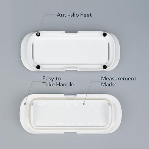 KITCHENDAO One-handed Airtight Butter Dish with Lid for Countertop and Refrigerator Door Shelf, Butter Holder with One Press to Open/Close Secure Latching Buckle for West/East Coast Butter (White) 8