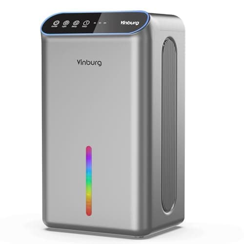 Dehumidifier for Basement (85 OZ, 800 sq ft) Quiet Dehumidifiers for Home, Auto Shut-Off, Sleep Mode, 3 Gear Timer(8H,16H,24H), Small Dehumidifier for Bedroom, Bathroom with Drain Hose (Deep Sliver)