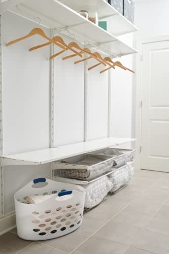 Rubbermaid 1.5 Bushel Capacity Durable Versatile Flex N Carry Portable Flexible Laundry Basket With Convenient Carrying Handles, White, Organization and Storage for Laundry/Garage/Home 7