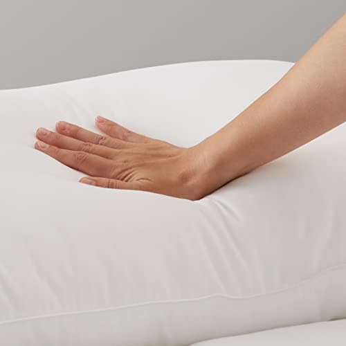 Amazon Basics Down Alternative Pillow for Back Side Sleepers, Medium Density, Standard Size, 26" x 20", 2-Pack, White 11