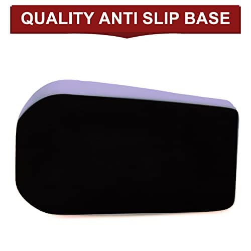 Yiautao 1Pcs Desktop Tape Dispenser Adhesive Roll Holder with Weighted Nonskid Base, Purple (Tape not Included) 5