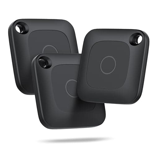 Hoxe Air Tracker, Key Finder Works with Find My App (iOS Only), Bluetooth Tracker Tag for Keys, Luggage, Suitcases and Pets, 100dB Alarm, Worldwide Tracking, Replaceable Battery, 3-Pack