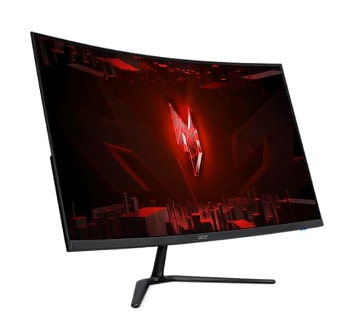 acer Nitro 31.5 Inch FHD 1920 x 1080 1500R Curved PC Gaming Monitor | AMD FreeSync Premium | 240Hz Refresh | 1ms VRB | VESA Mountable | HDR10 | One Display Port 1.4 & Two HDMI 2.0 | ED320Q X2bmiipx 8