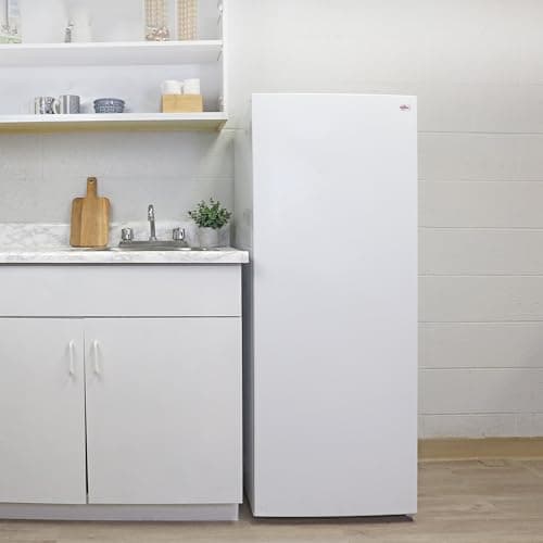 Koolatron Upright freezer - 4 Fixed Grid Shelves, Garage Ready, Meat Storage, Manual Defrost, Space Saving, Congelador For Home, Apartment, Basement, Dorm, Room, 7 Cubic Feet Capacity, White 2