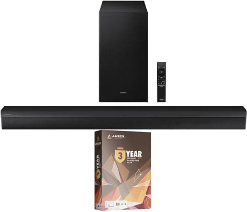 SAMSUNG HW-B550D 3.1Ch Soundbar and Subwoofer with Dolby 5.1ch and 3 Year Amber Protection Plan (2024)