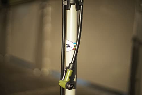 SILCA Terra Floor Pump for Bicycles with 2 Stage Gauge, Presta/Schrader Reversible Locking Chuck and 30 PSI to 120PSI 7