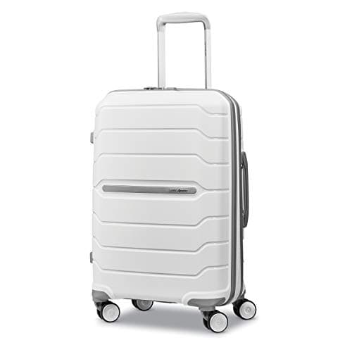 Samsonite Freeform Hardside Carry-On Luggage with Spinner Wheels - Hardshell Suitcase - TSA, Airline-Approved - Expandable Hard Shell, Smooth Rolling Wheels for Lightweight Travel - White
