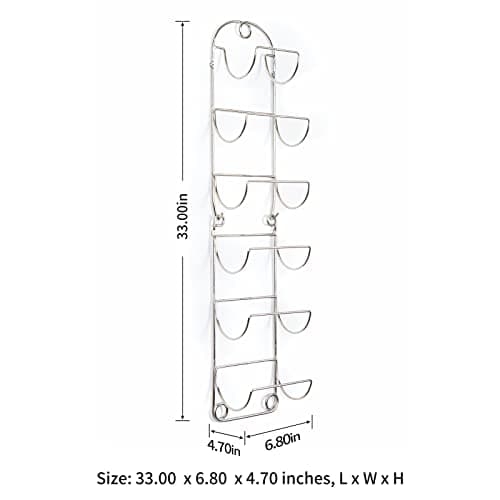 SODUKU Towel Racks for Bathroom Wall Mounted Metal Wine Rack Towel Shelf Towel Holder for Bath Chrome 7
